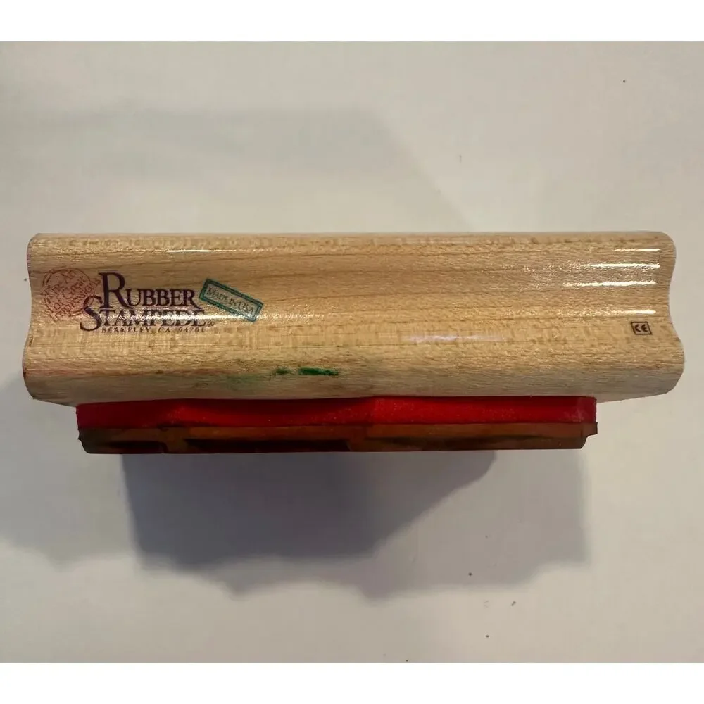 Vintage Christmas Rubber Stamps Lot of 3 Rubber Stampede All Night Media Wood